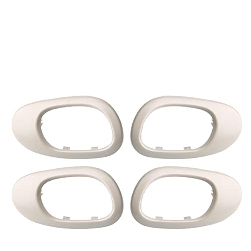 KPLYDSASTD Marke Innengriffe Rahmenabdeckung Innentürgriff Zierleiste 9119F2 9119F4 Passend for Peugeot 206 207 Passend for Citroen C2 Türinnengriff(Gray-4PC) von KPLYDSASTD