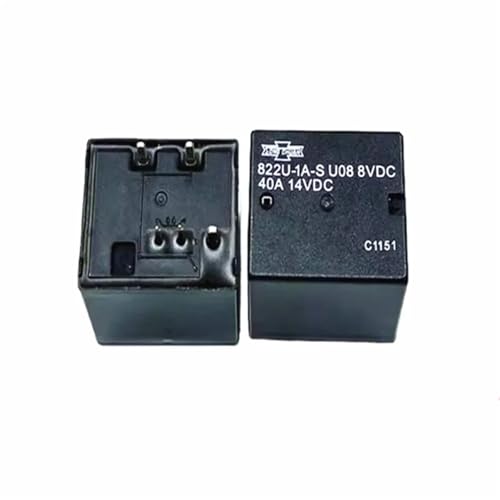 KPLYDSASTD Relais 822U-1A-S U08 8VDC 822U1AS U08 8VDC 40A 8V 8VDC DCV8 5PIN Kfz-Relais(5PCS) von KPLYDSASTD