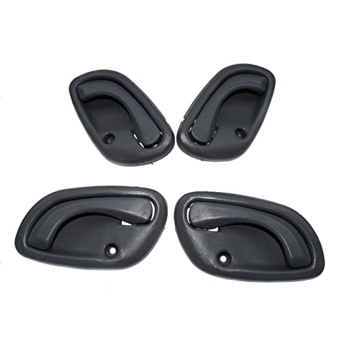 KPLYDSASTD Satz von 4 Stück vorne hinten Links rechts Innentürgriff grau schwarz passend for Suzuki passend for Vitara 8311060G01 83130 60G01 Türinnengriff(Gray) von KPLYDSASTD