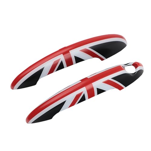 KPLYDSASTD Union Jack Türgriffabdeckung Aufkleber passend for MINI passend for Cooper S JCW R50 R52 R53 R55 R56 R57 R58 R59 R61 2PCS/Set Auto-Styling-Zubehör Äußerer Türgriff(Black Jack) von KPLYDSASTD