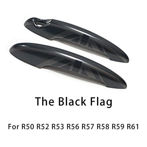 KPLYDSASTD Union Jack Türgriffabdeckung Aufkleber passend for MINI passend for Cooper S JCW R50 R52 R53 R55 R56 R57 R58 R59 R61 2PCS/Set Auto-Styling-Zubehör Äußerer Türgriff(The Black Flag) von KPLYDSASTD
