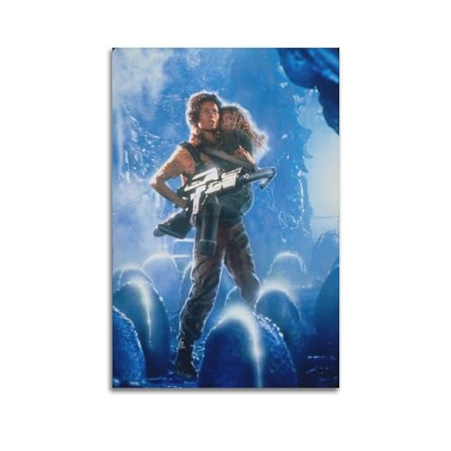 KPNEUDCZZ Alien-Film-Poster, dekoratives Gemälde, Leinwand, Wandposter und Kunstdruck, modernes Familienschlafzimmer-Dekor-Poster, 40 x 60 cm von KPNEUDCZZ