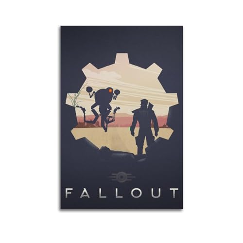 KPNEUDCZZ Fallout Videospiel-Poster, dekoratives Gemälde, Leinwand, Wandposter und Kunstdruck, moderne Familienschlafzimmer-Dekoration, Poster, 60 x 90 cm von KPNEUDCZZ