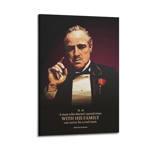 KPNEUDCZZ Filmposter "The Godfather", dekoratives Gemälde, Leinwand, Wandposter und Kunstdruck, moderne Familienschlafzimmer-Dekoration, Poster, 20 x 30 cm von KPNEUDCZZ