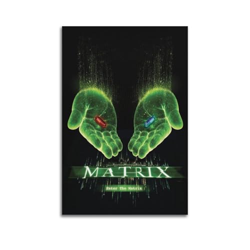 KPNEUDCZZ Filmposter "The Matrix", dekoratives Gemälde, Leinwand, Wandposter und Kunstdruck, modernes Familienschlafzimmer, Dekoration, Poster, 40 x 60 cm von KPNEUDCZZ