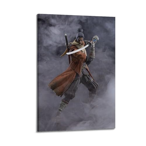 KPNEUDCZZ Game Sekiro Shadows Die Twice Spiel-Poster, dekorative Malerei, Leinwand, Wandposter und Kunstdruck, moderne Familienschlafzimmer-Dekoration, Poster, 40 x 60 cm von KPNEUDCZZ