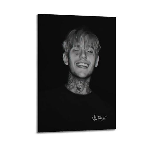 KPNEUDCZZ Lil Peep Sänger Wandkunst, dekoratives Gemälde-Poster, moderne Familienschlafzimmer-Dekoration, 30 x 45 cm, Leinwand-Kunstdruck von KPNEUDCZZ