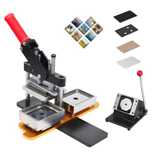 KPOUYYDS 2x2 Zoll Kühlschrankmagnet-Maschine, DIY-Fotomagnet-Button-Maschinen-Set, Kühlschrankaufkleberpresse mit 1000 Materialien, für die Herstellung von Event-Souvenirs 53 * 80-Cardoard KPOUYYDS 2x2 Zoll Kühlschrankmagnet-Maschine, DIY-Fotomagnet-Button-Maschinen-Set, Kühlschrankaufkleberpresse mit 1000 Materialien, für die Herstellung von Event-Souvenirs 53 * 80-Cardoard von KPOUYYDS