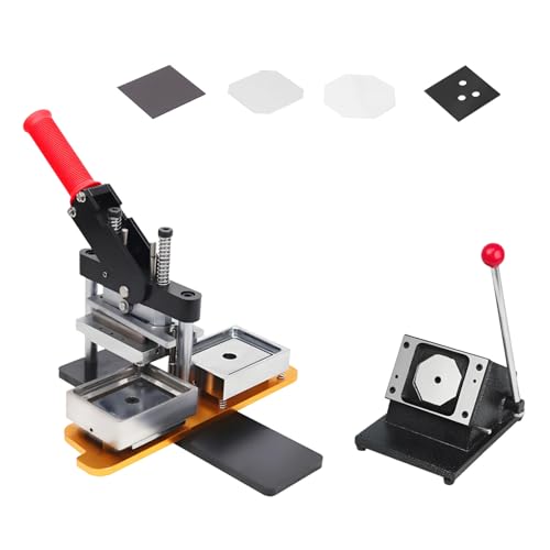 KPOUYYDS Kühlschrankmagnet-Maschine (5 x 5 cm), DIY-Fotomagnet-Button-Maschinen-Set, Kühlschrankaufkleber-Presse, inklusive 100 Materialien, für Cafés und individuelle Geschenke 53 * 80-Acrylic von KPOUYYDS