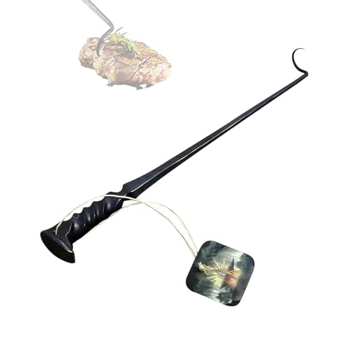 Fleisch Wendehaken, Langlebiger Grill Flip Haken, Outdoor Grill Tablett Grill Lebensmittel Flip, KüChe Kochen ZubehöR, Einfach Zu Reinigen von KPPFHBLI