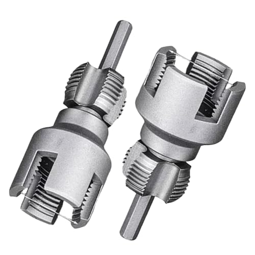 Pvc Rohrgewindeschneider, Integrierte Innere und äUßEre Rohr Gewinde Werkzeug,Kohlenstoffstahl,für Ppr,Ppe,Pvc Usw Kunststoff Wasserleitungen(1/2+3/4) von KPPFHBLI