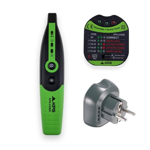 KPS-CC820 Socket Tester und Circuit Breaker Locator ohne die Notwendigkeit, die Stromzufuhr zu einem Stromkreis abzuschalten. von KPS