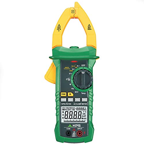 KPS-PA700 Strommesszange Digitales TRMS mit 6600 Counts Spannung 1000V AC 750V DC, Strom 1000A, NCV (berührungslose Erkennung), 40mm (1.7") offene Backe, 40mm (1.7") Öffnung von KPS