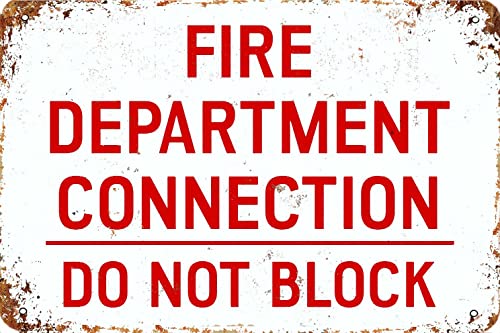 KPSheng Aluminium-Metallschild, FDC Do Not Block, 20,3 x 30,5 cm, Vintage-Schild, Wanddekoration, Kunst, Straßenschild KPSheng Aluminium-Metallschild, FDC Do Not Block, 20,3 x 30,5 cm, Vintage-Schild, Wanddekoration, Kunst, Straßenschild von KPSheng