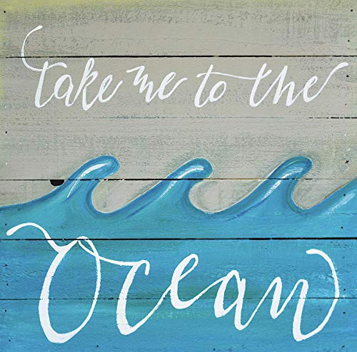 KPSheng Blechschild "Take Me to The Ocean", Retro, Vintage, Landhausdekoration, 30,5 x 30,5 cm KPSheng Blechschild "Take Me to The Ocean", Retro, Vintage, Landhausdekoration, 30,5 x 30,5 cm von KPSheng