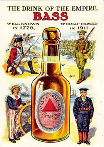 KPSheng Blechschild "The Drink of the Empire Bass Pale Ale", Vintage-Design, Wandschild, Poster, Café, Bar, Pub, Bier, Wanddekoration, 30,5 x 20,3 cm KPSheng Blechschild "The Drink of the Empire Bass Pale Ale", Vintage-Design, Wandschild, Poster, Café, Bar, Pub, Bier, Wanddekoration, 30,5 x 20,3 cm von KPSheng
