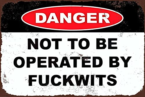 KPSheng Schild mit Aufschrift "Danger Sign Not To Be Operated By Wiss", Aluminium-Metallschild, Retro-Metallschild, Malerei, Metallschild für Wanddekoration, 20,3 x 30,5 cm KPSheng Schild mit Aufschrift "Danger Sign Not To Be Operated By Wiss", Aluminium-Metallschild, Retro-Metallschild, Malerei, Metallschild für Wanddekoration, 20,3 x 30,5 cm von KPSheng