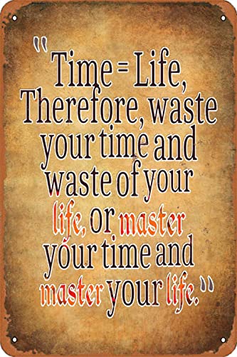 KPSheng Zitate Blechschilder Time Life Waste Of Time And Life Master Of Time And Life Inspirierend Motivierend Erhebend Inspirierende Jugend Metall-Blechschilder Vintage Metall-Blechschild Herren KPSheng Zitate Blechschilder Time Life Waste Of Time And Life Master Of Time And Life Inspirierend Motivierend Erhebend Inspirierende Jugend Metall-Blechschilder Vintage Metall-Blechschild Herren von KPSheng