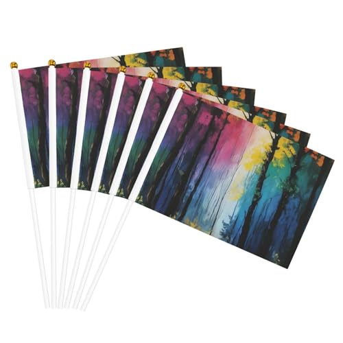 Baum-Kunstdruck, handlicher Fahnenmast, tragbare Flaggen, Dekoration, Veranstaltungen, vielseitige Verwendung, Gruppenaktivitäten von KPXXAQT