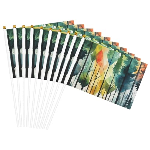 Baum-Kunstdruck, handlicher Fahnenmast, tragbare Flaggen, Dekoration, Veranstaltungen, vielseitige Verwendung, Gruppenaktivitäten von KPXXAQT