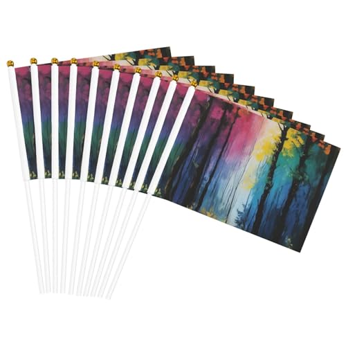 Baum-Kunstdruck, handlicher Fahnenmast, tragbare Flaggen, Dekoration, Veranstaltungen, vielseitige Verwendung, Gruppenaktivitäten von KPXXAQT