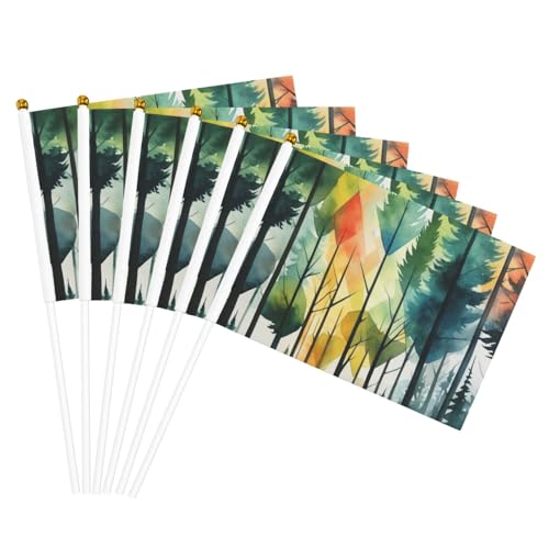 Baum-Kunstdruck, handlicher Fahnenmast, tragbare Flaggen, Dekoration, Veranstaltungen, vielseitige Verwendung, Gruppenaktivitäten von KPXXAQT