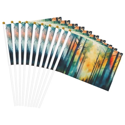 Baum-Kunstdruck, handlicher Fahnenmast, tragbare Flaggen, Dekoration, Veranstaltungen, vielseitige Verwendung, Gruppenaktivitäten von KPXXAQT