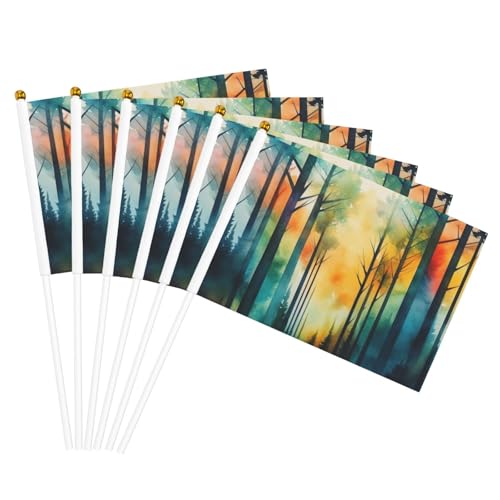 Baum-Kunstdruck, handlicher Fahnenmast, tragbare Flaggen, Dekoration, Veranstaltungen, vielseitige Verwendung, Gruppenaktivitäten von KPXXAQT