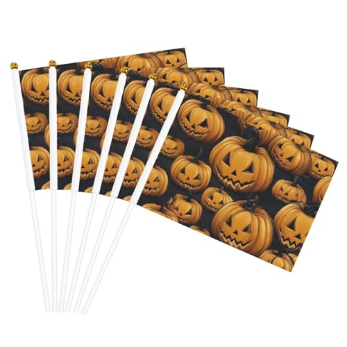 Halloween-Druck, handlicher Fahnenmast, tragbare Flaggen, Dekoration, Veranstaltungen, vielseitige Verwendung, Gruppenaktivitäten von KPXXAQT
