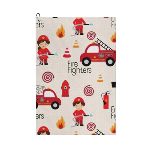 KPXXAQT Little Boys And Girls In Firefighters Print Stylish Towel Golf Accessories Multi-Use Towels Sports Beach Outdoor Activities KPXXAQT Little Boys And Girls In Firefighters Print Stylish Towel Golf Accessories Multi-Use Towels Sports Beach Outdoor Activities von KPXXAQT