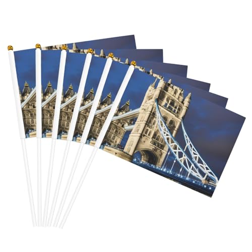 Tower Bridge in London Druck Handflaggenmast tragbare Flaggen Dekor Events vielseitig einsetzbar Gruppenaktivitäten Tower Bridge in London Druck Handflaggenmast tragbare Flaggen Dekor Events vielseitig einsetzbar Gruppenaktivitäten von KPXXAQT