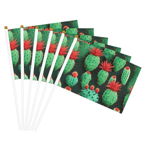 Viele kleine Kaktus-Kunstdruck, handlicher Fahnenmast, tragbare Flaggen, Dekoration, Veranstaltungen, vielseitige Verwendung, Gruppenaktivitäten Viele kleine Kaktus-Kunstdruck, handlicher Fahnenmast, tragbare Flaggen, Dekoration, Veranstaltungen, vielseitige Verwendung, Gruppenaktivitäten von KPXXAQT