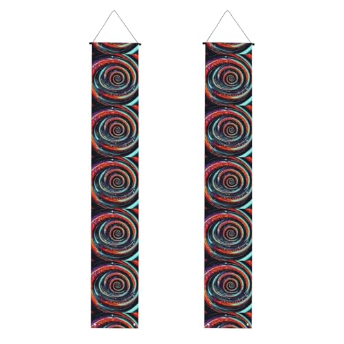Weltraumspirale, kosmischer Druck, praktische Aufbewahrung, Pflege, Banner, Hintergrund, Design, speziell für Feiern von KPXXAQT
