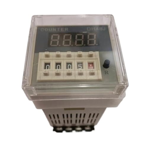 5pcs DH48J DH48J-8 DH48J-8A Electronic preset counters acyclic display counters 0-9999 8PIN with base DC12V/24V/AC110V/220V/380V(DH48J-11A 11PIN,ACDC24-240V) von KQCELQMKQ