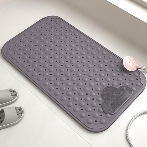 KQIEJUY Duschmatte rutschfest - Antirutschmatte für die Dusche - Badewannenmatte - Antirutschmatte Badewanne - Extra Lange Badematte rutschfest - Badematten maschinenwaschbar 80 x 50 cm von KQIEJUY