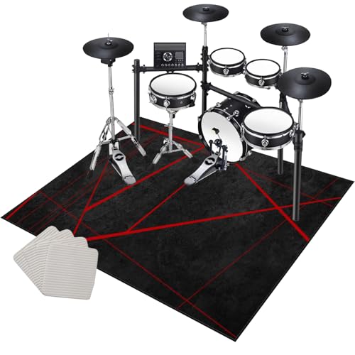 KQIEJUY Schlagzeugteppich Trommel Teppich Professionelle Drum Teppich Schallschutz Akustik Teppich Antivibrationsmatten für Musikinstrumente Elektronischer Drum Teppich Schallschutzmatte 210 x 180 cm KQIEJUY Schlagzeugteppich Trommel Teppich Professionelle Drum Teppich Schallschutz Akustik Teppich Antivibrationsmatten für Musikinstrumente Elektronischer Drum Teppich Schallschutzmatte 210 x 180 cm von KQIEJUY
