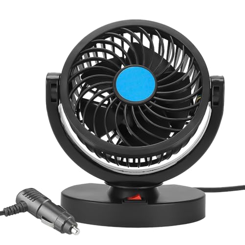 KQWVZ Auto Ventilator, 5V USB Doppelkopf Autolüfter, Tragbarer Autolüfter, 360 Grad Drehen Gebläse Klimaanlage Fan Wenig Lärm Auto Lüfter 2-Gang Doppellüfter für Auto Home Office Ventilator, Schwarz KQWVZ Auto Ventilator, 5V USB Doppelkopf Autolüfter, Tragbarer Autolüfter, 360 Grad Drehen Gebläse Klimaanlage Fan Wenig Lärm Auto Lüfter 2-Gang Doppellüfter für Auto Home Office Ventilator, Schwarz von KQWVZ