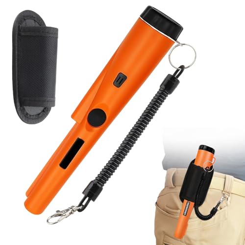 KQWVZ Pinpointer Metalldetektor, Tragbar Metallsuchgerät Wasserdicht, 360° Pin Pointer Metallsucher, Tragbarer Metalldetektor mit eingebautem LED Indicator, Tragbar Metalldetektor für Goldmünze KQWVZ Pinpointer Metalldetektor, Tragbar Metallsuchgerät Wasserdicht, 360° Pin Pointer Metallsucher, Tragbarer Metalldetektor mit eingebautem LED Indicator, Tragbar Metalldetektor für Goldmünze von KQWVZ