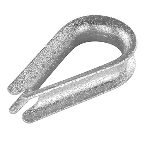 Seilkausche | Ø 10 mm | verzinkt | Seilkauschen | Seil| Kausche | Klemme | für Drähte & Seile | Befestigung | Sicherheit | befestigen | Metall | verzinkt von KR AGRAR