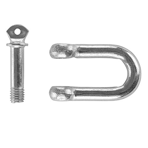 SET 10x Schäkel | gerade | 5/8" | Ø 15,9 mm | Tragfähigkeit | Verbinder | Rankhilfe Befestigung | Schaekel | verzinkt | geschweifte Ausführung von KR Agrar