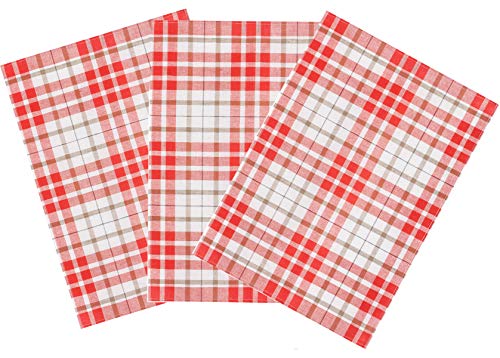 Kracht 3er Pack Halbleinen Geschirrtuch 50x70 Blockkaro 2-900-10 rot Kracht 3er Pack Halbleinen Geschirrtuch 50x70 Blockkaro 2-900-10 rot von PremiumShop321