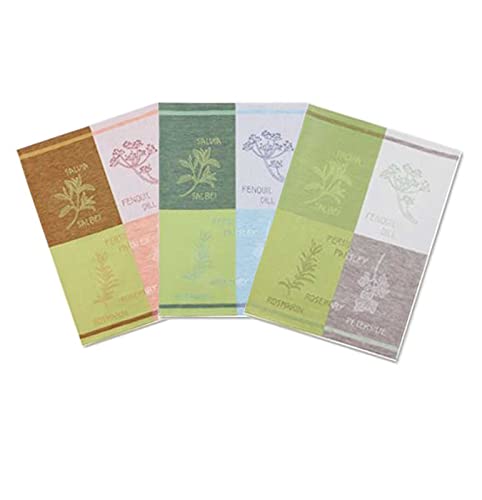 Kracht 3er Pack Halbleinen Geschirrtuch Küchenkräuter 50x70 cm Kracht 3er Pack Halbleinen Geschirrtuch Küchenkräuter 50x70 cm von KRACHT