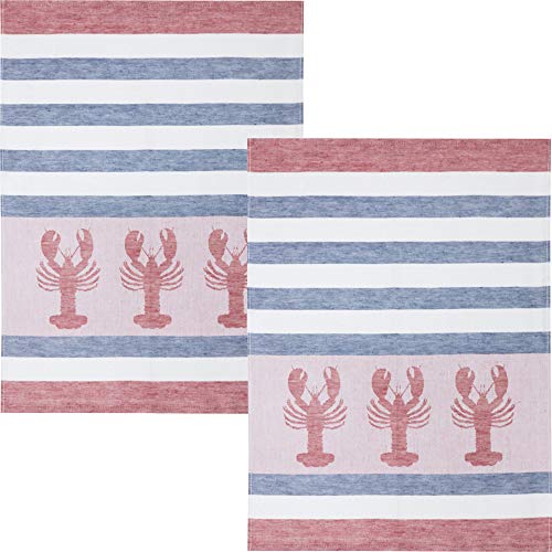 Kracht Geschirrtuch 2er-Pack Halbleinen Hummer Größe 50x70 cm Kracht Geschirrtuch 2er-Pack Halbleinen Hummer Größe 50x70 cm von KRACHT
