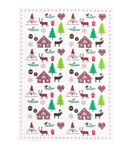 Kracht: - Geschirrtücher aus Halbleinen, Blockhütte, 2er Pack, 50x70 cm Kracht: - Geschirrtücher aus Halbleinen, Blockhütte, 2er Pack, 50x70 cm von KRACHT