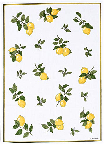 Reduziert: Kracht - Geschirrtücher mit Zitronen, aus Halbleinen, 2er Pack, 50x70 cm von KRACHT