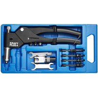 K.105-2496 Universal Handnietzangen Satz Nietzange Blindnietzange 360° drehbarer Kopf Ankernietknopf - Kraftplus von KRAFTPLUS