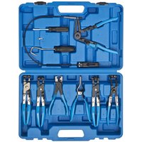 K.105-4011 Schlauchklemmenzangen-Satz Zange für Schlauchschellen 10-tlg. - Mit Koffer - Kraftplus von KRAFTPLUS