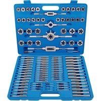 Kraftplus - K.265-0110 Gewindeschneidsatz M2-M18 Gewindeschneider Gewindebohrer Set Gewindeschneidwerkzeug Feingewinde metrisch von KRAFTPLUS