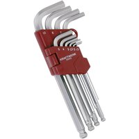 Innen Sechskantschlüsselsatz Kugelkopf 1.5-10mm 10-teilig - Kraftwerk von KRAFTWERK