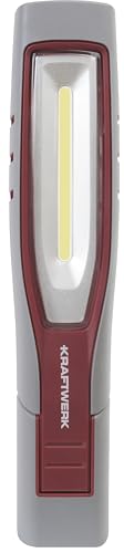 KRAFTWERK LED Arbeitsleuchte | Werkstattlampe LED 700 Lumen | IP65 Wasserdicht | Arbeitsleuchte LED Akku | Arbeitslampe 180° schwenkbar, 3 Magnete & 2 Haken Handlampe Art.: 701.001.008 von KRAFTWERK